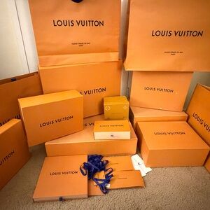 Louis Vuitton Signature Orange Packaging Set